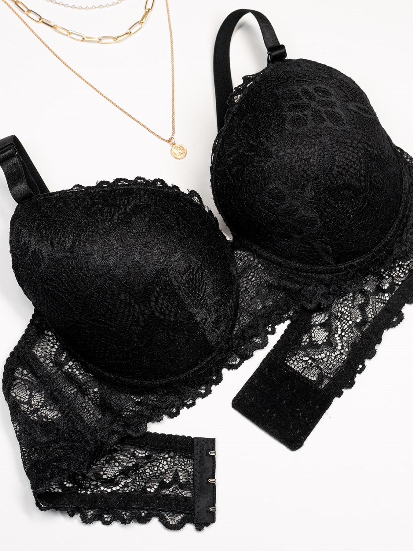 Бюстгальтер ISSA Plus модель BL3-04_черный Фото