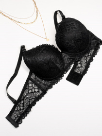 Бюстгальтер ISSA Plus модель BL3-04_черный Фото