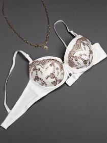 Бюстгальтер ISSA Plus модель BL3-07_белый Фото