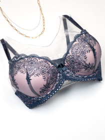 Бюстгальтер ISSA Plus модель BL3-51_синий_розовый Фото