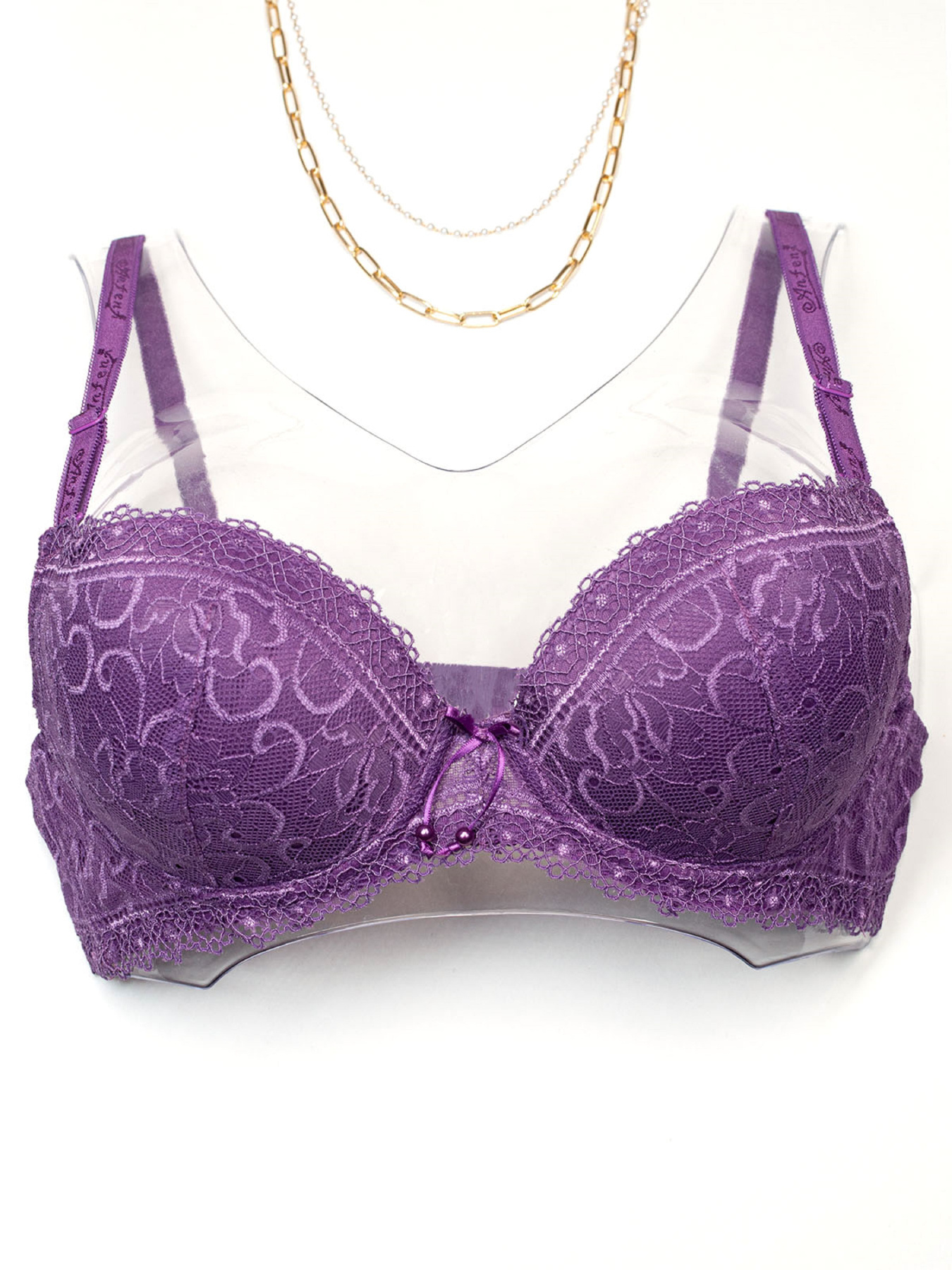 Бюстгальтер ISSA Plus модель BL3-60_темно_сиреневый Фото