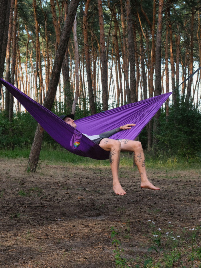 Спорядження для туризму Levitate гамак модель OCEAN violet — фото 4 - INTERTOP