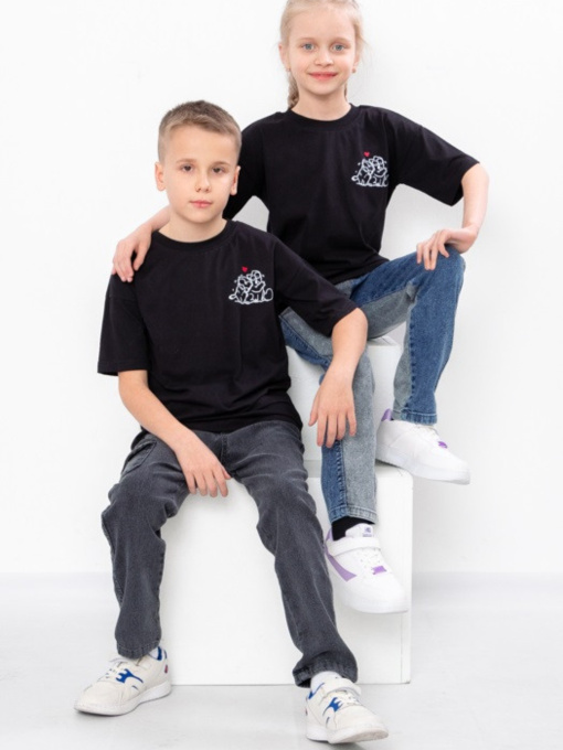 Футболка Носи своє модель 6414-l-kotiki-chornij Фото