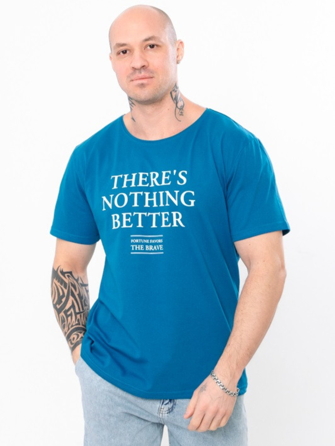 Футболка Носи своє модель 8012-001-33-4-temno-bryuzovij-the-brave Фото