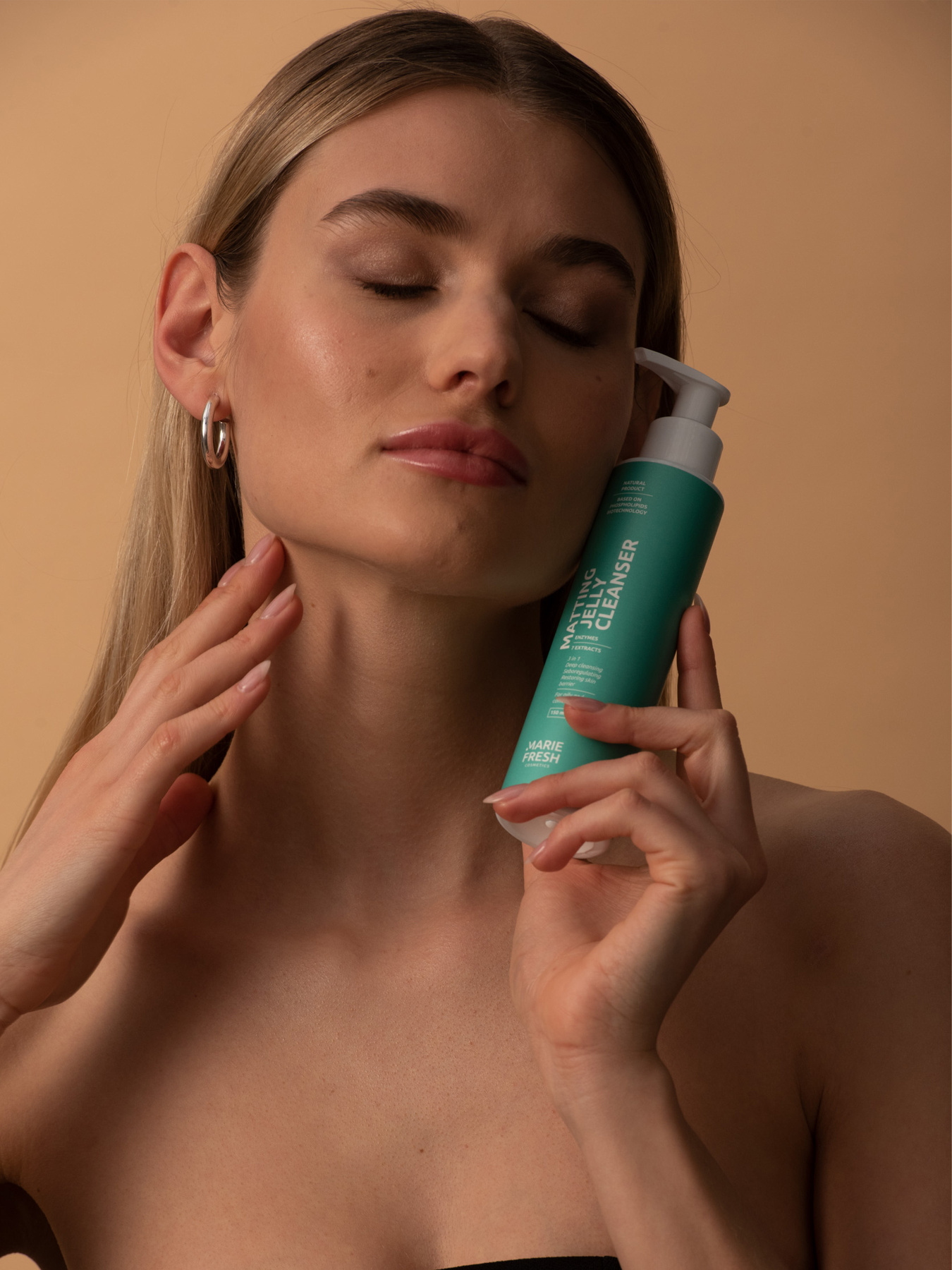 Матировочный гель для умывания с энзимами граната для жирной и комбинированной кожи MARIE FRESH Cosmetics модель cgos-1-150 Фото