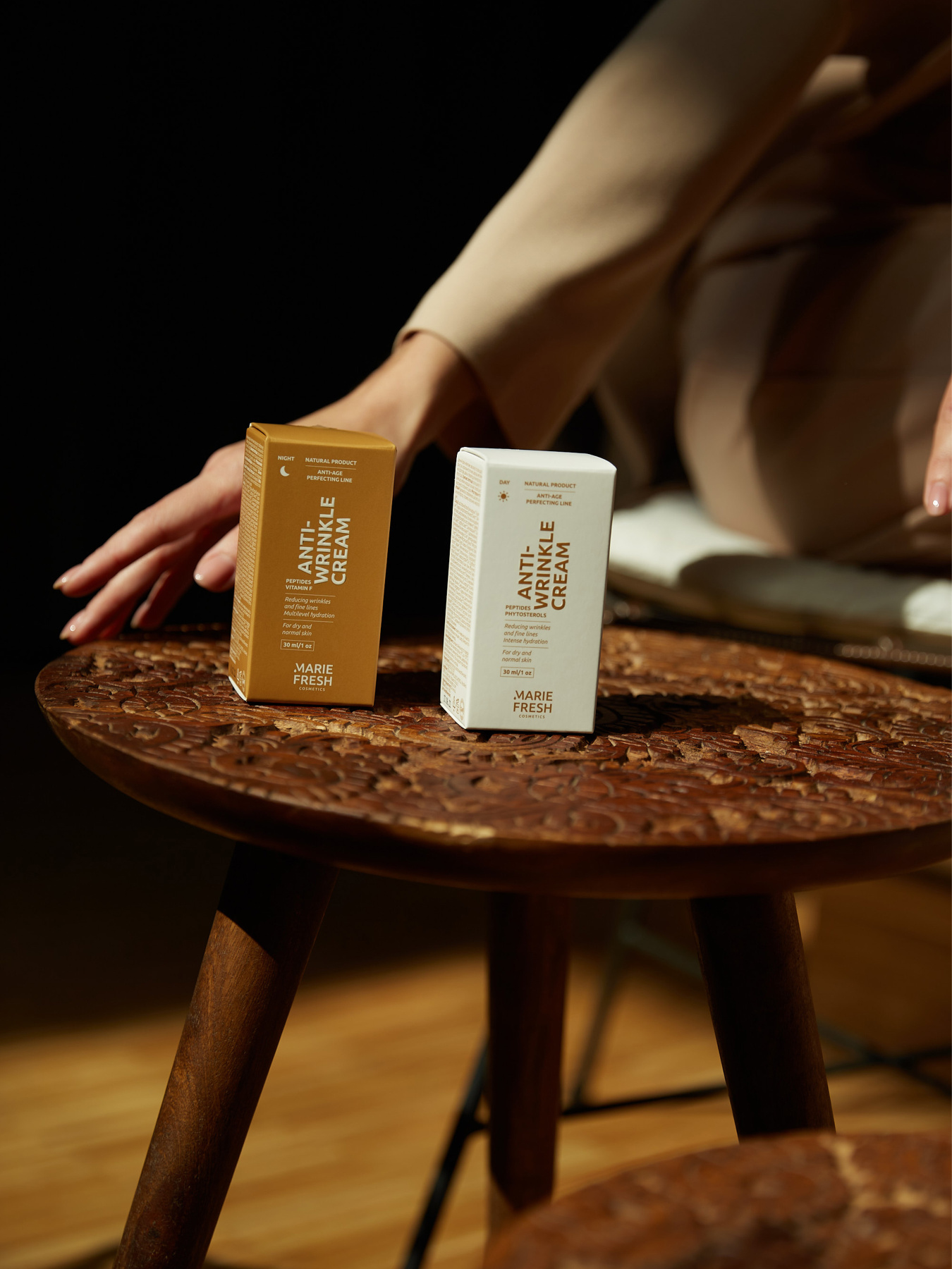 Набор дневной+ночной крем против морщин Marie Fresh для сухой и нормальной кожи MARIE FRESH Cosmetics модель dnawds-1-2 Фото