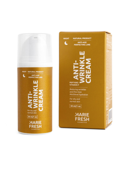 Ночной крем против морщин с пептидами для зрелой сухой и нормальной кожи MARIE FRESH Cosmetics модель nawds-1-30 Фото