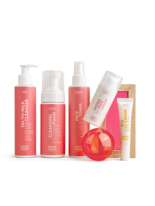 Комплексный уход за молодой сухой и нормальной кожей с пенкой MARIE FRESH Cosmetics модель ydss-f-2-5-3 Фото