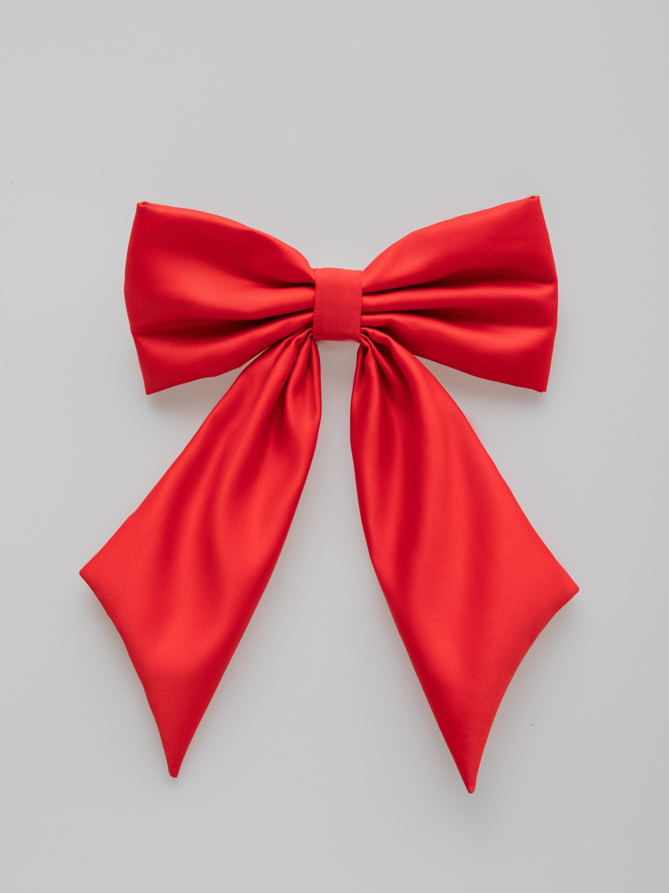 Заколка червоний сатиновий бант Gepur модель 46103 Фото