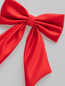 Заколка червоний сатиновий бант Gepur модель 46103 Фото