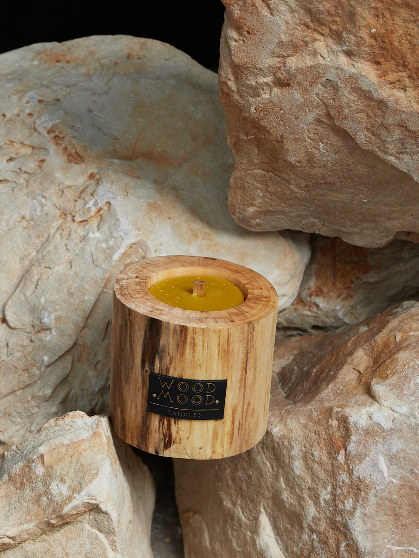 Деревянная интерьерная свеча с неповторимым узором на дереве WOOD MOOD модель 1511100000 Фото