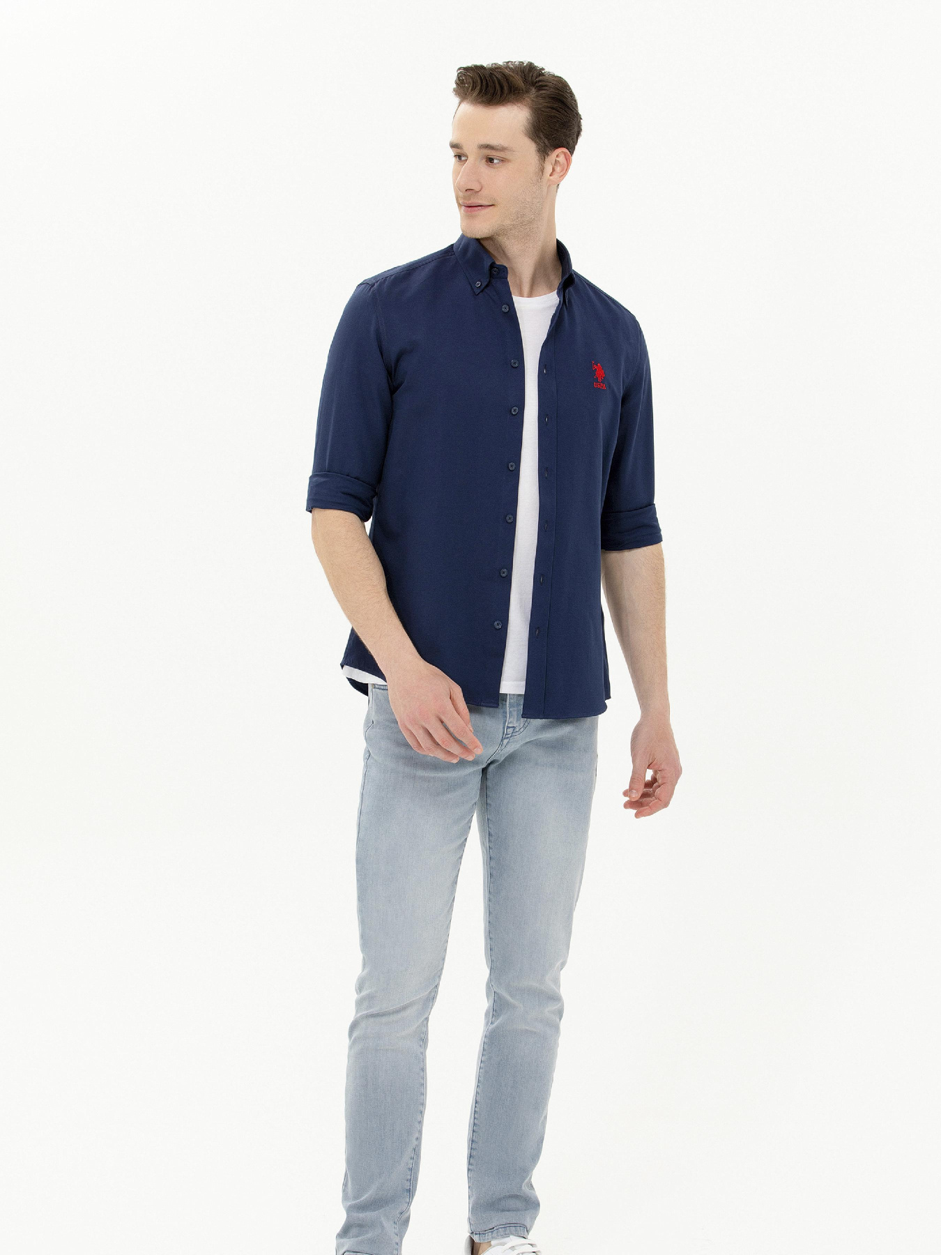 Рубашка US Polo модель USPAINT.1570715.VR033 Фото