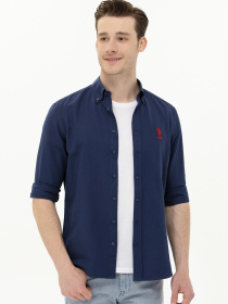 Рубашка US Polo модель USPAINT.1570715.VR033 Фото