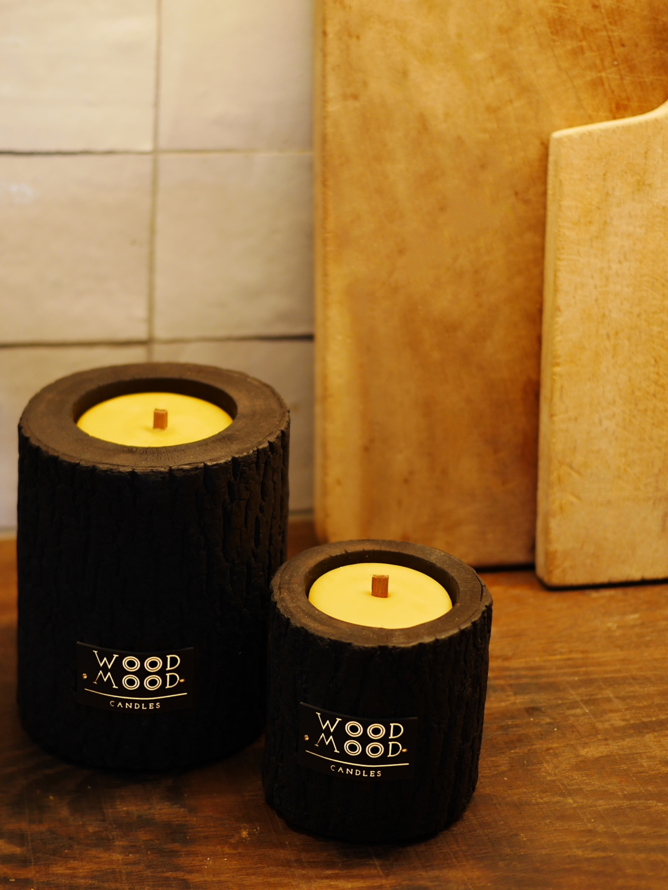 Компактная свеча в обожженном дереве WOOD MOOD модель 1812100000 Фото