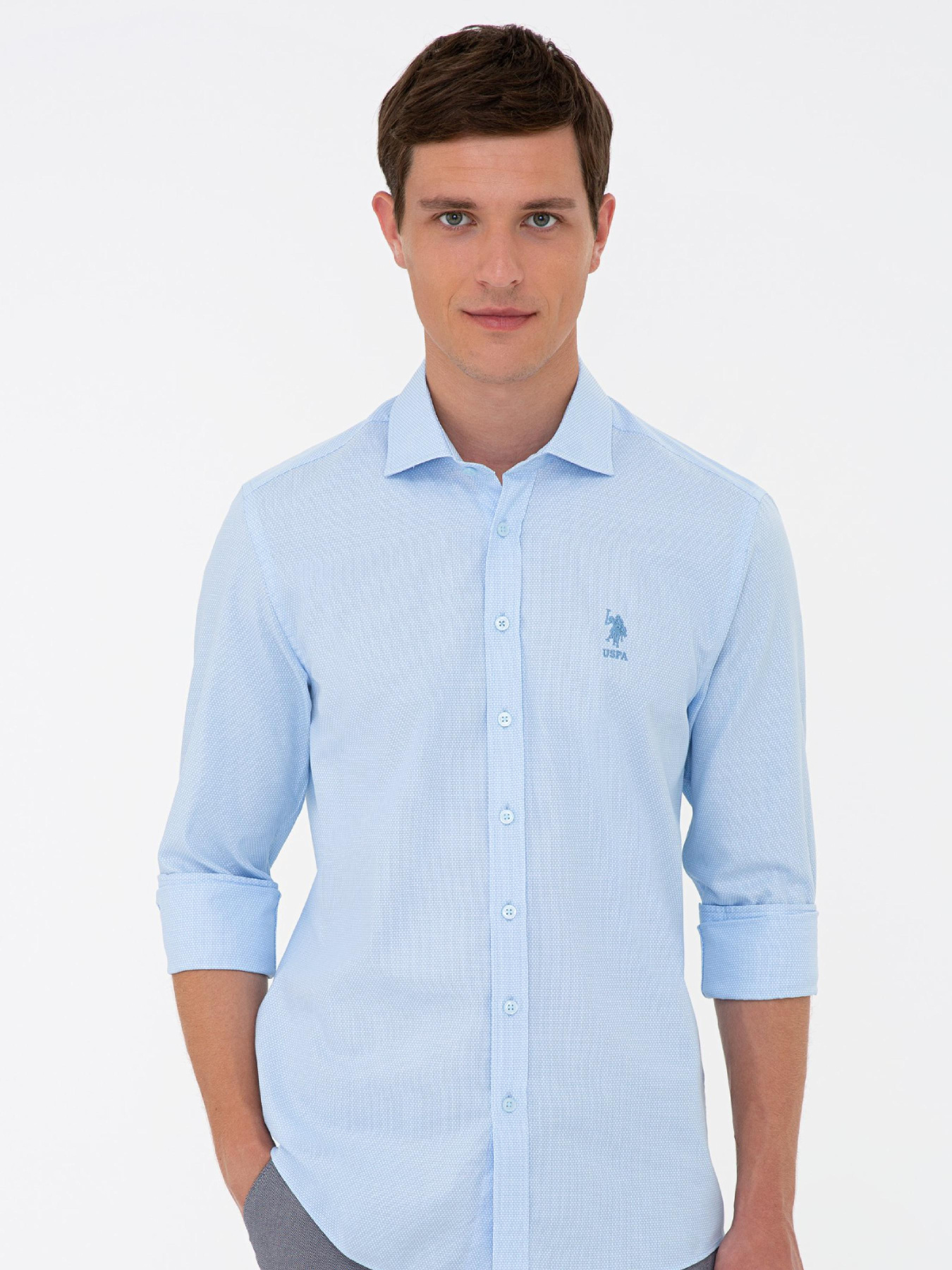 Рубашка US Polo модель G081GL004.000.1233189.VR003 Фото