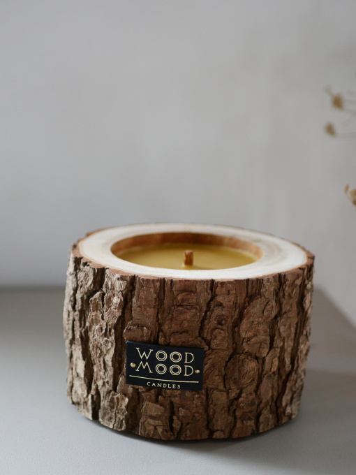Деревянная свеча с фактурной корой WOOD MOOD модель 1182300000 Фото