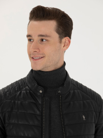 Шкіряна куртка US Polo модель G081SZ035.000.K23034.001 Шкіряна куртка US Polo модель G081SZ035.000.K23034.001 Фото