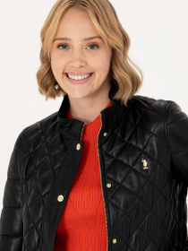 Куртка кожаная US Polo модель G082SZ035.000.WK23007.001 Фото