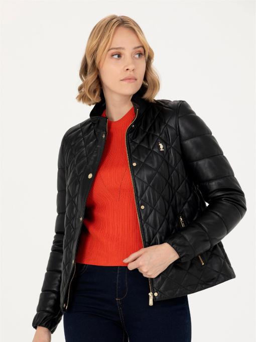 Шкіряна куртка US Polo модель G082SZ035.000.WK23007.001 Фото