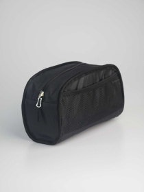 Косметичка-органайзер чорна текстурна СВ02 Without модель 8015700 Фото