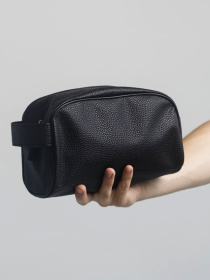 Косметичка-органайзер чорна текстурна СВ02 Without модель 8015700 Фото