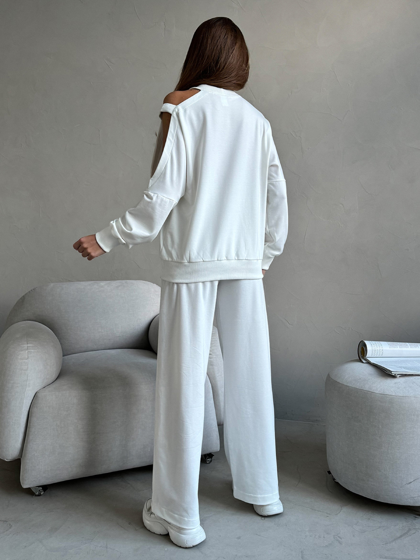 Спортивный костюм ISSA Plus модель 14456_молочный Фото