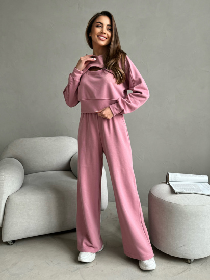 Костюм ISSA Plus модель 14461_розовый - фото
