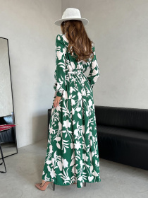 Платье макси ISSA Plus модель 14465_зеленый Фото