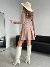 Платье мини ISSA Plus модель 14467_бежевый Фото