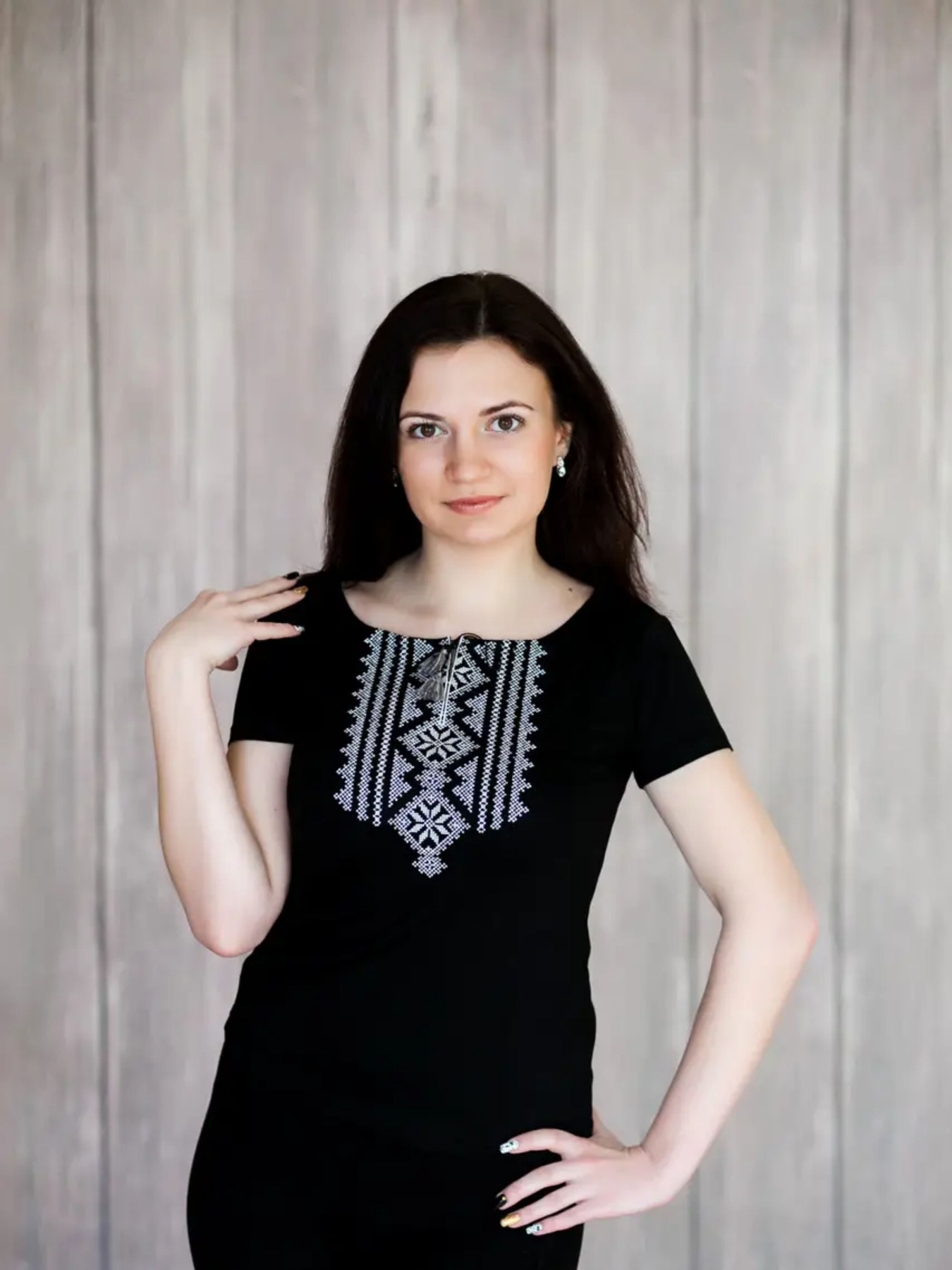 Вышитая рубашка Melanika модель 1528689572 Фото