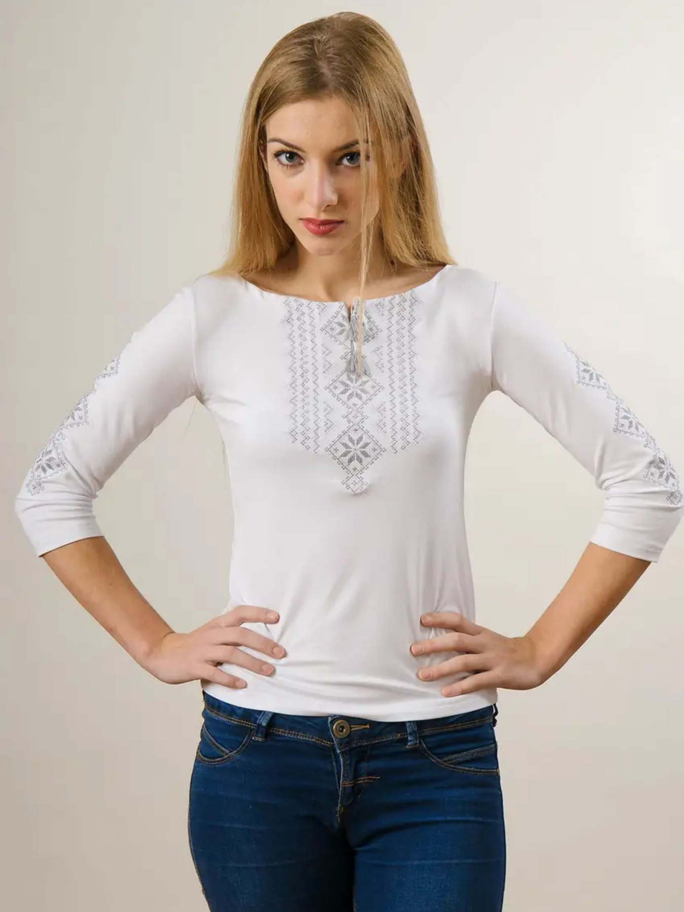 Вышитая рубашка Melanika модель 1528129476 Фото