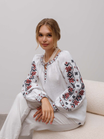 Вышитая рубашка Svarga модель SV-FB00490-1111-10001 Фото
