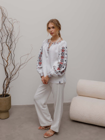 Вышитая рубашка Svarga модель SV-FB00490-1111-10001 Фото