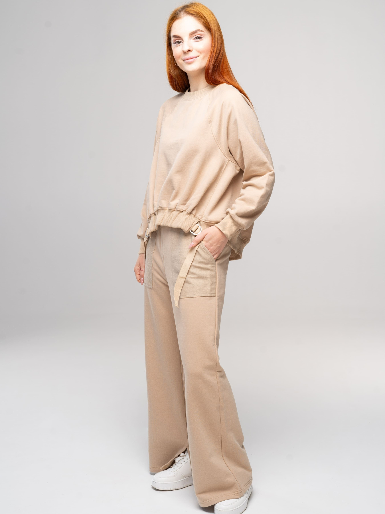 Свитшот Роза модель 230408_beige Фото