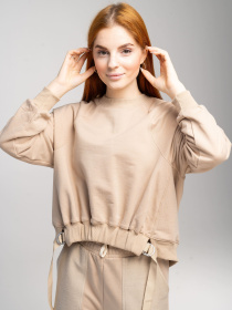 Свитшот Роза модель 230408_beige Фото