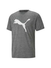 Серый - Футболка спортивная PUMA Train Fav Heather Cat Tee