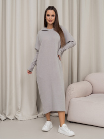 Платье миди ISSA Plus модель 14366_серый Фото