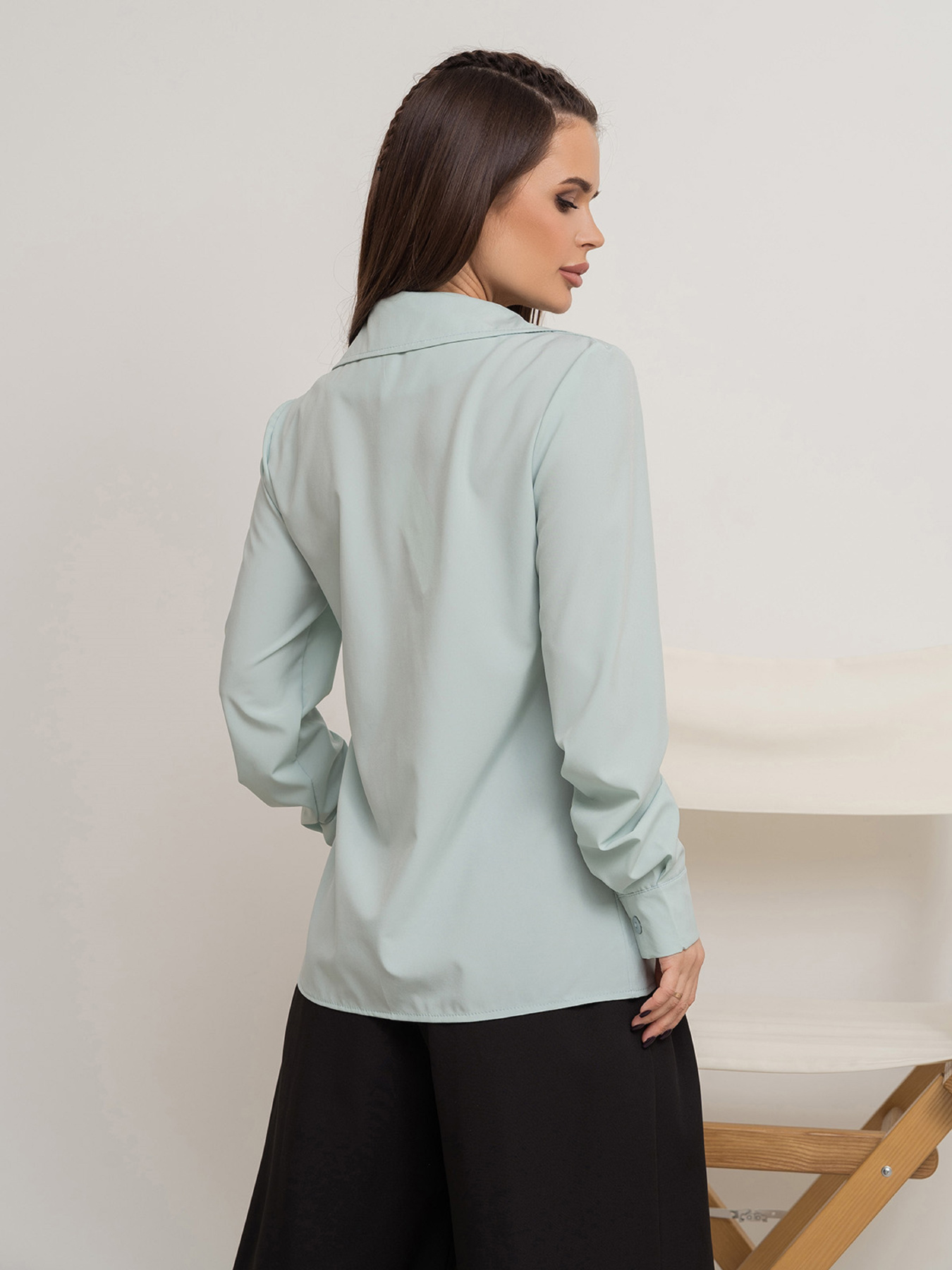 Рубашка ISSA Plus модель SA-504_мятный Фото