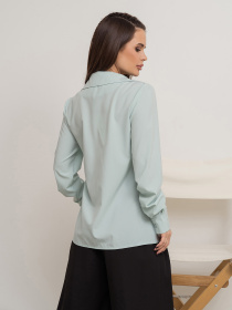 Рубашка повседневная ISSA Plus модель SA-504_мятный Фото