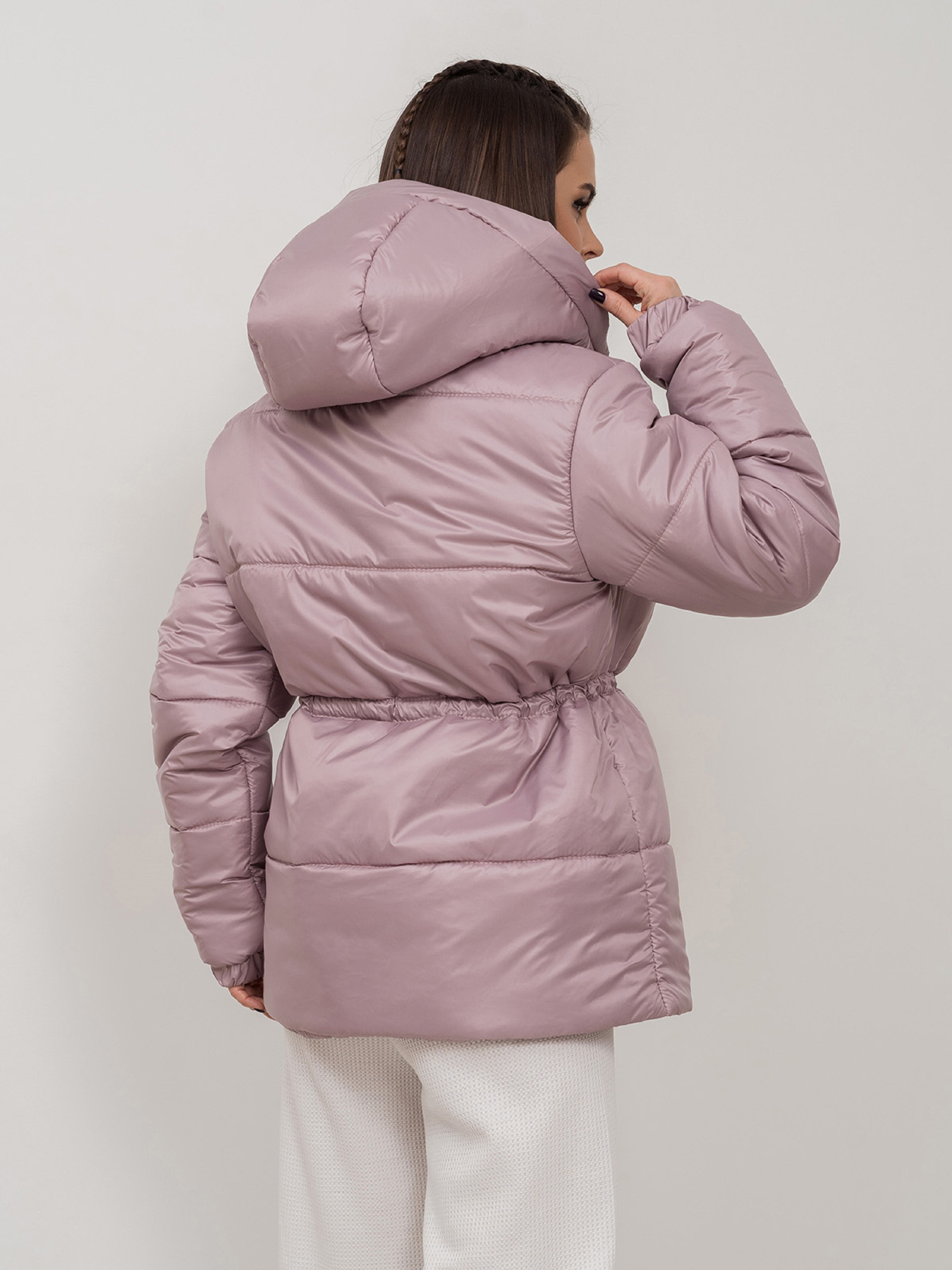 Демисезонная куртка ISSA Plus модель SA-508_розовый Фото