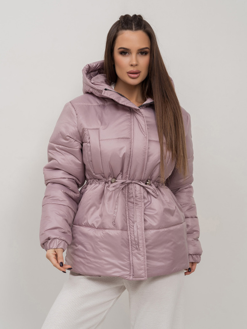 Демисезонная куртка ISSA Plus модель SA-508_розовый Фото