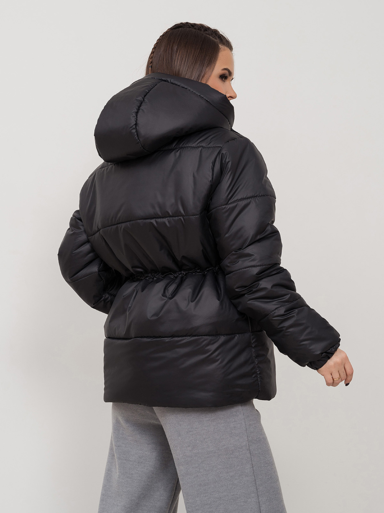 Демисезонная куртка ISSA Plus модель SA-508_черный Фото