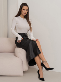 Юбка миди ISSA Plus модель 14444_черный Фото