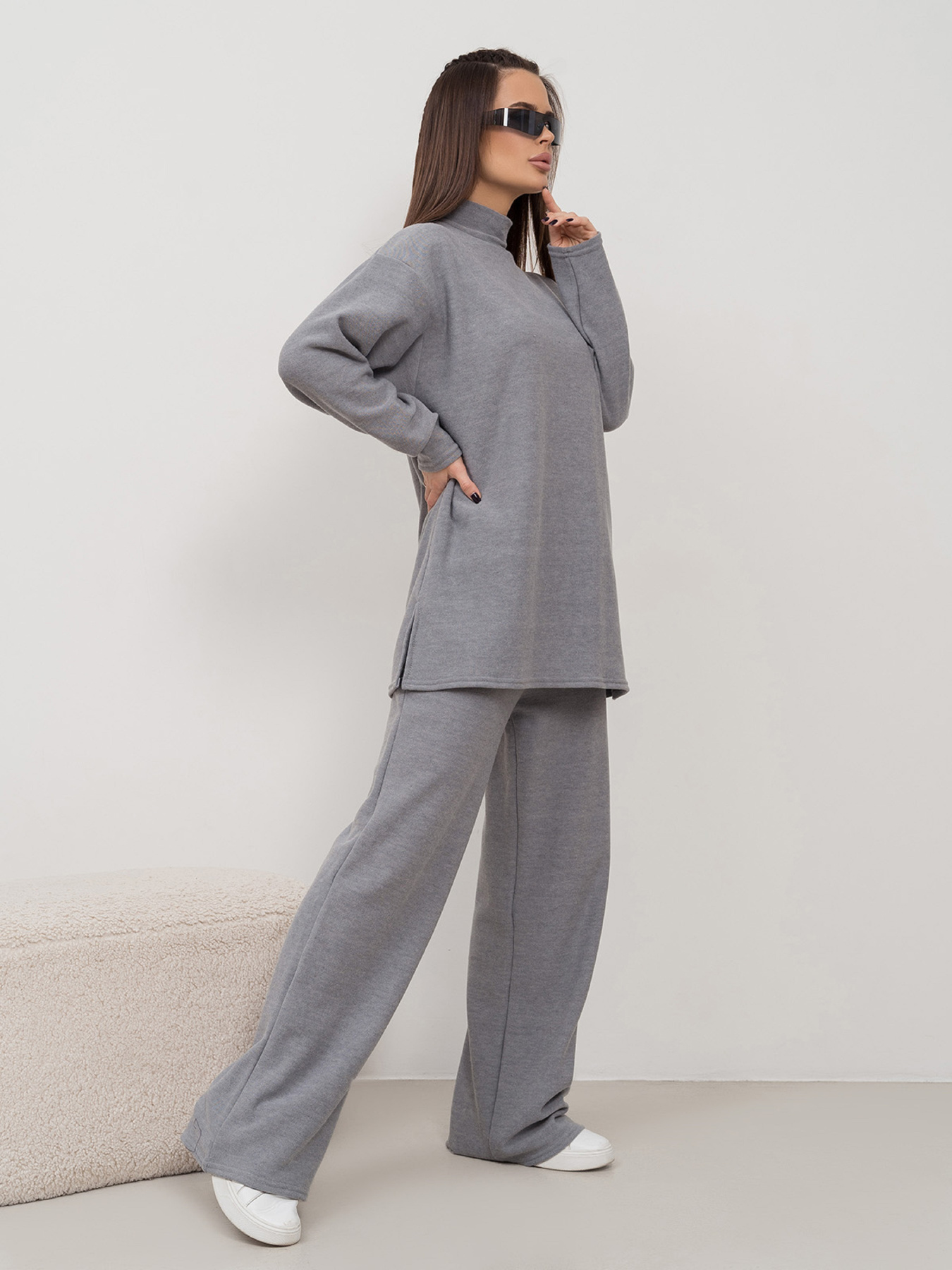 Костюм ISSA Plus модель 14468_серый Фото