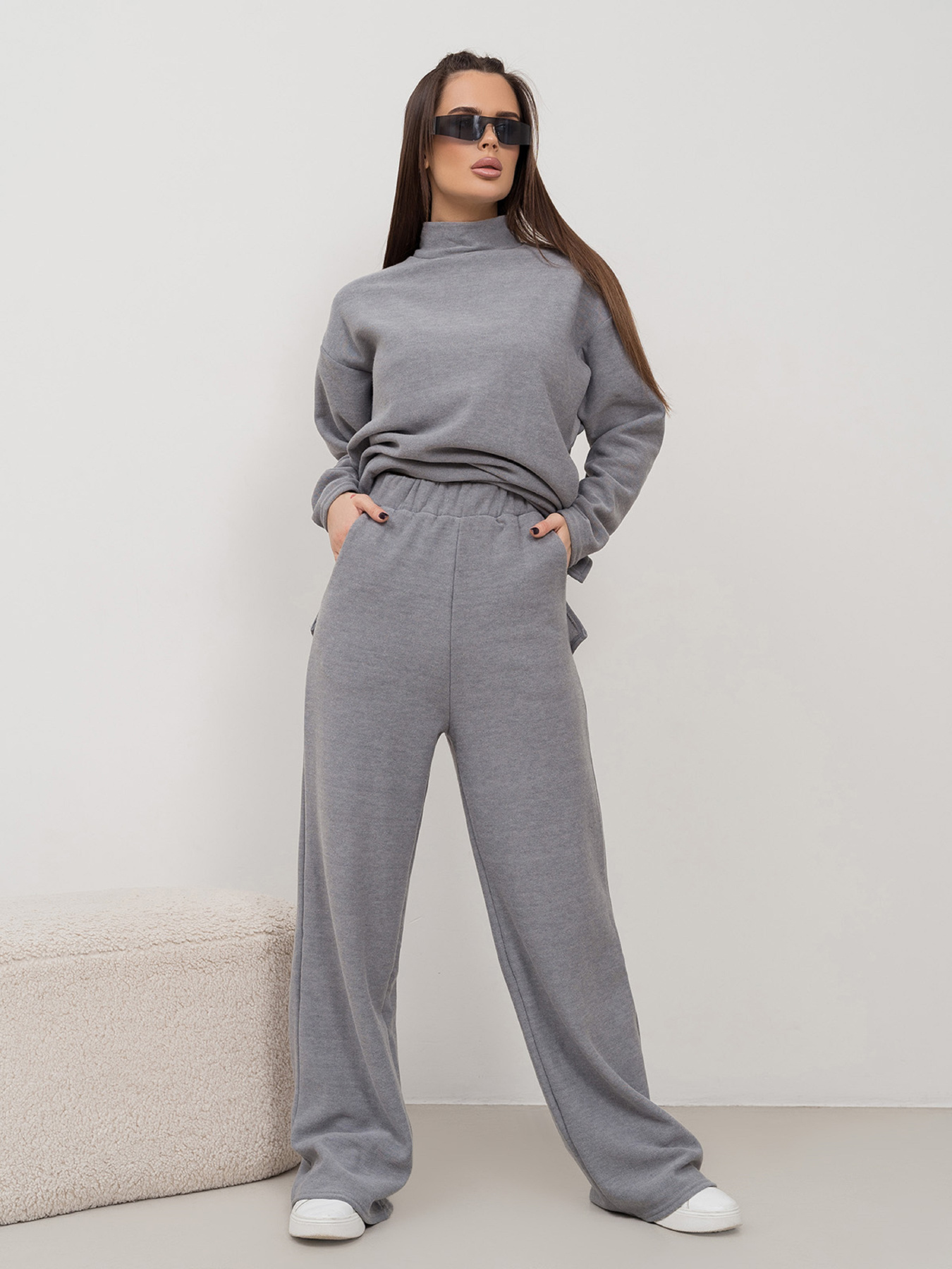 Костюм ISSA Plus модель 14468_серый Фото