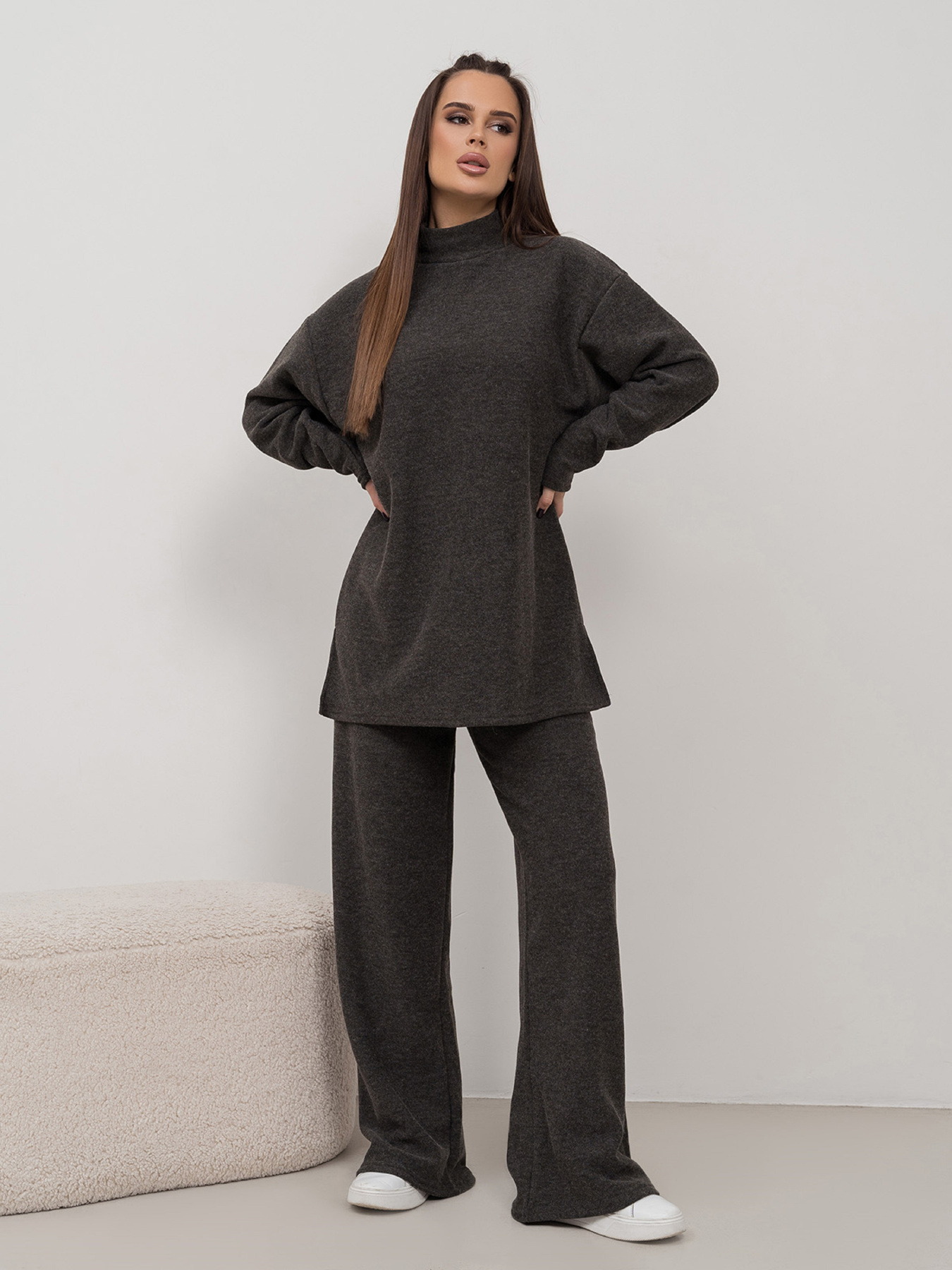 Повсякденний костюм ISSA Plus модель 14468_хаки Повсякденний костюм ISSA Plus модель 14468_хаки Фото