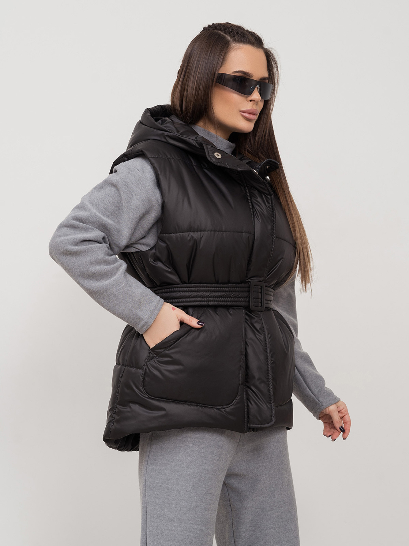 Жилет с утеплителем ISSA Plus модель SA-505_черный Фото