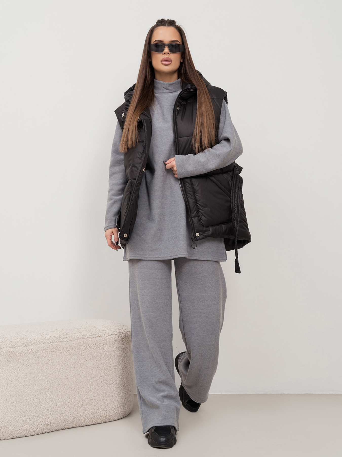 Утеплений жилет ISSA Plus модель SA-505_черный Фото