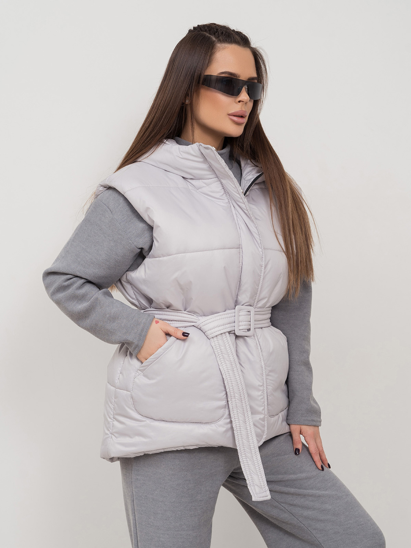 Жилет с утеплителем ISSA Plus модель SA-505_серый Фото