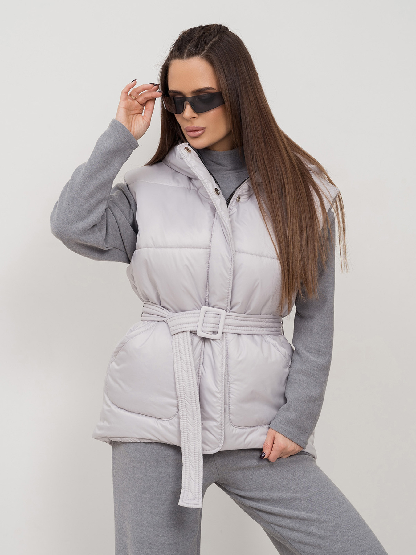 Утеплений жилет ISSA Plus модель SA-505_серый Фото